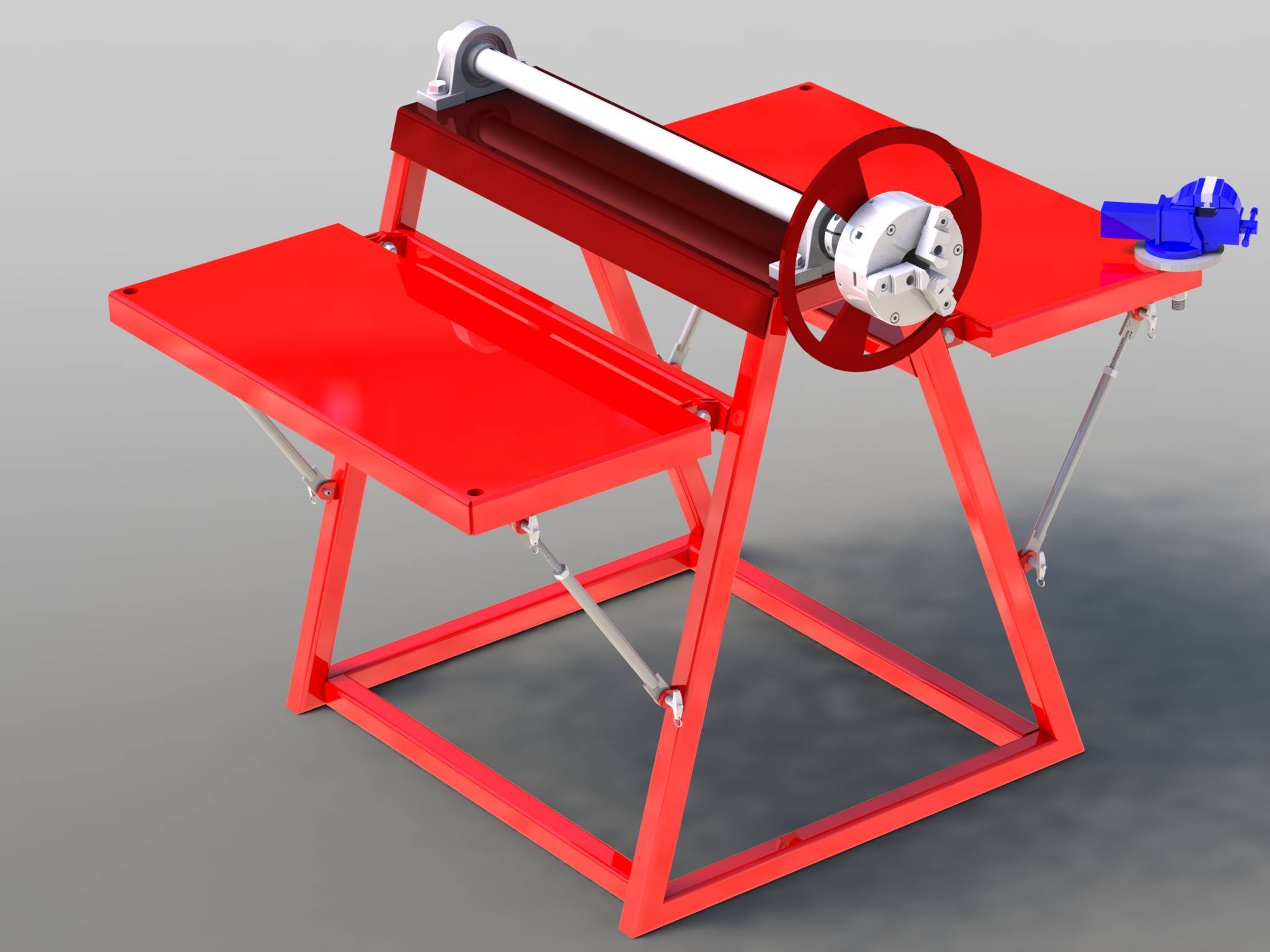 Welders Portable Fab Table and Roll Outwheel